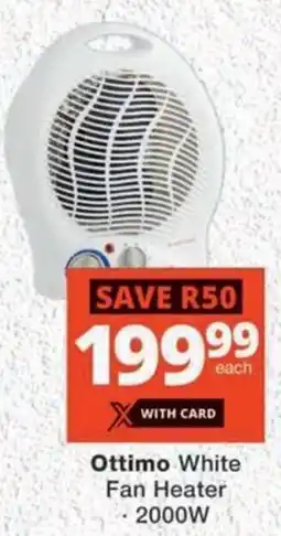 MediRite Ottimo White Fan Heater offer