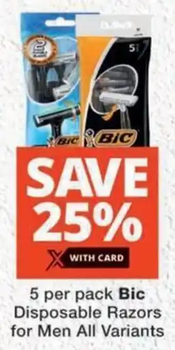 MediRite Bic Disposable Razors for Men All Variants offer