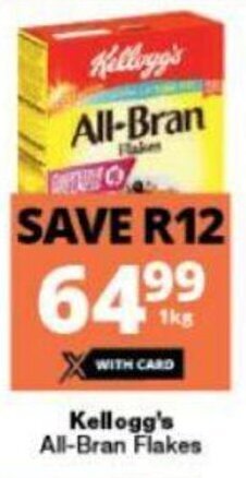 Checkers Kellogg's All-Bran Flakes offer