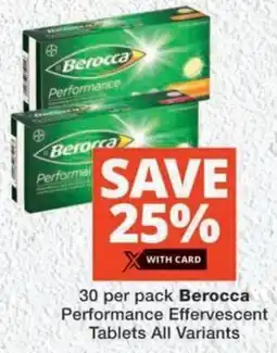 MediRite Berocca Performance Effervescent Tablets All Variants offer