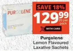 MediRite Purgolene Lemon Flavoured Laxative Sachets offer