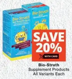 MediRite Bio-Strath Supplement Products All Variants Each offer