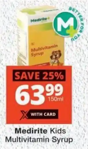 MediRite Medirite Kids Multivitamin Syrup offer