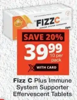 MediRite Fizz C Plus Immune System Supporter Effervescent Tablets offer