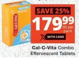 MediRite Cal-C-Vita Combo Effervescent Tablets offer