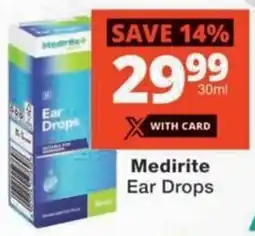MediRite Medirite Ear Drops offer