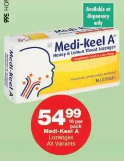 MediRite Medi-Keel A Lozenges All Variants offer