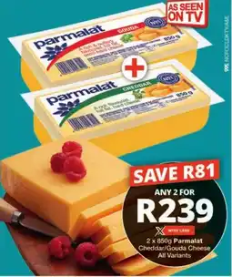 Checkers Parmalat Cheddar/ Gouda Cheese All Variants offer