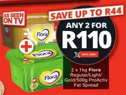 Checkers Flora Regular/ Light/ Gold/ ProActiv Fat Spread offer