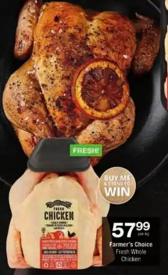 Checkers Farmer's Choice Fresh Whole Chicken offer