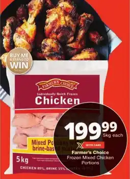Checkers Farmer's Choice Frozen Mixed Chicken Portions offer
