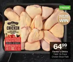 Checkers Farmer's Choice Fresh Chicken Braai Pack offer