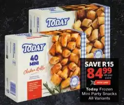 Checkers Today Frozen Mini Party Snacks All Variants offer
