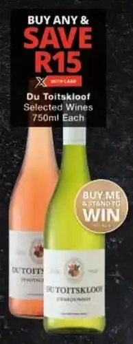 Checkers Du Toitskloof Selected Wines offer