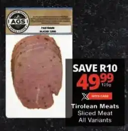Tirolean Meats Sliced Meat All Variants