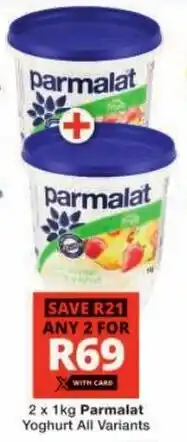 Checkers Parmalat Yoghurt All Variants offer