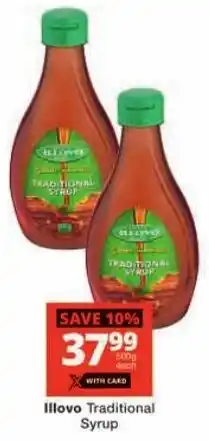 Checkers Illovo Traditional Syrup offer