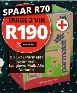 Checkers Parmalat EverFresh Milk offer
