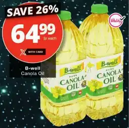 Checkers B-well Canola Oil offer