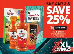 Checkers Nando's Product Range All Variants offer