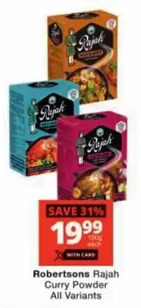 Robertsons Rajah Curry Powder All Variants