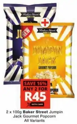 Checkers Baker Street Jumpin Jack Gourmet Popcorn All Variants offer