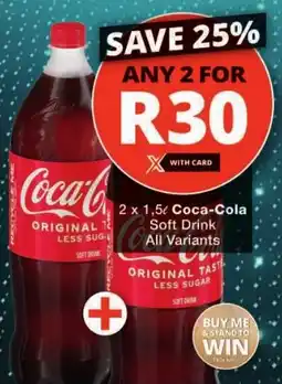 Checkers Coca-Cola Soft Drink All Variants offer