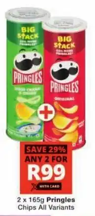 Checkers Pringles Chips All Variants offer