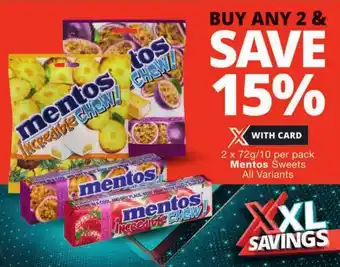 Checkers Mentos Sweets All Variants offer
