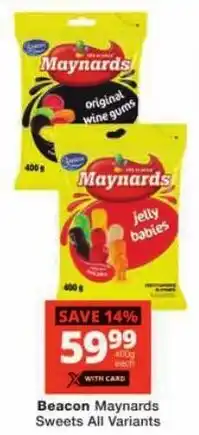 Checkers Beacon Maynards Sweets All Variants offer