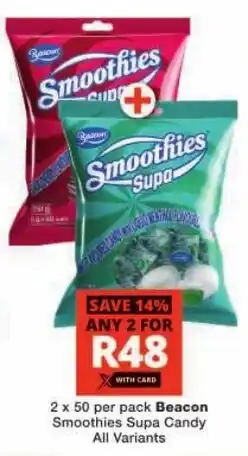 Checkers Beacon Smoothies Supa Candy All Variants offer