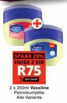 Checkers Vaseline Petroleum Jelly offer