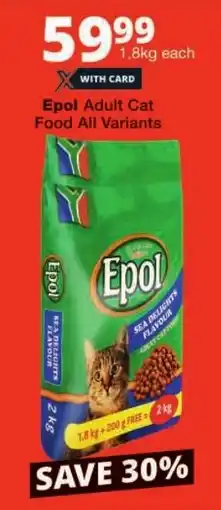 Checkers Epol Adult Cat Food All Variants offer