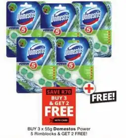 Checkers Domestos Power 5 Rimblocks offer