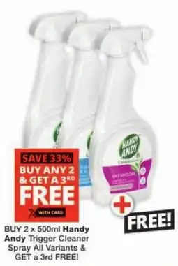 Checkers Handy Andy Trigger Cleaner Spray All Variants offer