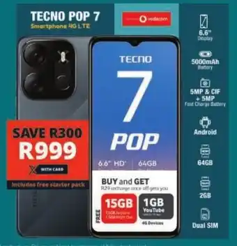 Checkers Tecno Pop 7 offer