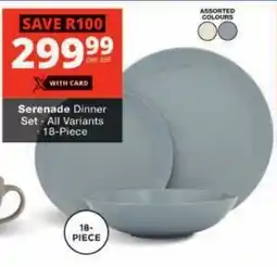 Checkers Serenade Dinner Set offer