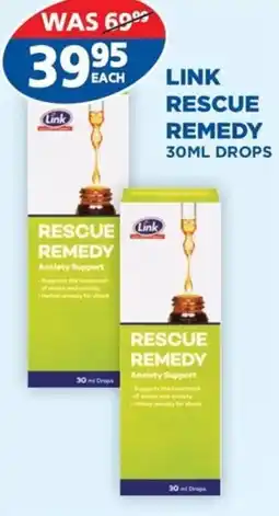 Link Pharmacy Link rescue remedy offer