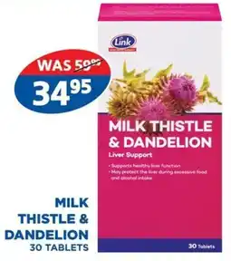Link Pharmacy Link milk thistle & dandelion offer