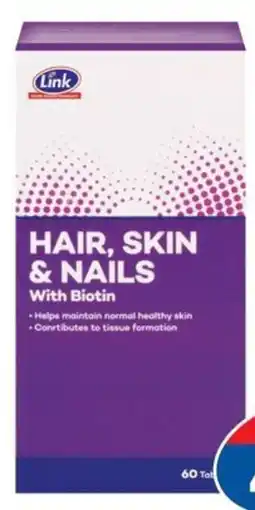 Link Pharmacy Link hair, skin & nails offer