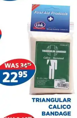 Link Pharmacy Triangular calico bandage offer