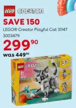ToysRUs LEGO Creator Playful Cat offer