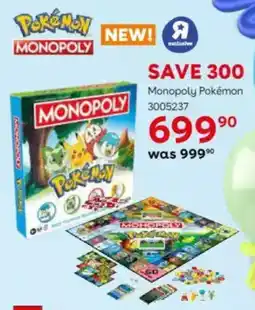 ToysRUs Monopoly Pokémon offer