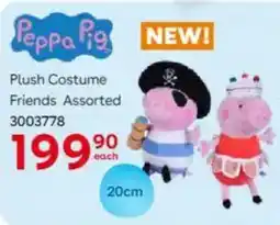 ToysRUs Peppa Pig Plush Costume Friends Assorted offer
