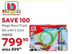 ToysRUs Mega Race Track Set with 2 Cars offer