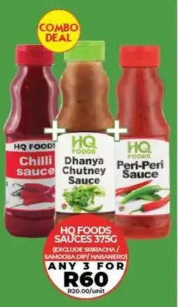 1UP Hq foods sauces offer
