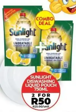 1UP Sunlight diswashing liquid pouch offer