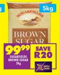 Shoprite SUGARFIELDS BROWN SUGAR 5kg offer