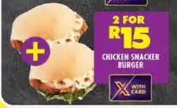 Shoprite CHICKEN SNACKER BURGER offer