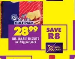 Shoprite RISI MARIE BISCUITS 3x150g per pack offer